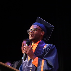 Students and staff celebrate graduation for The Innovation School at Cool Valley